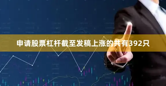 申请股票杠杆截至发稿上涨的共有392只